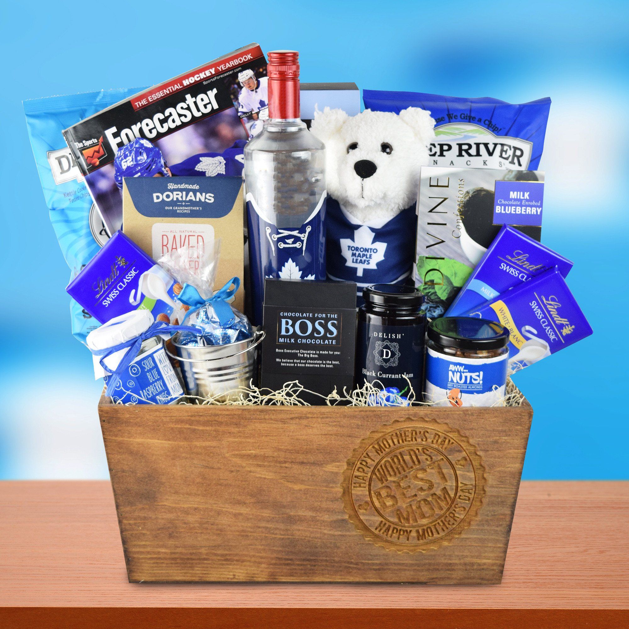 Hockey Mom's Gift Basket