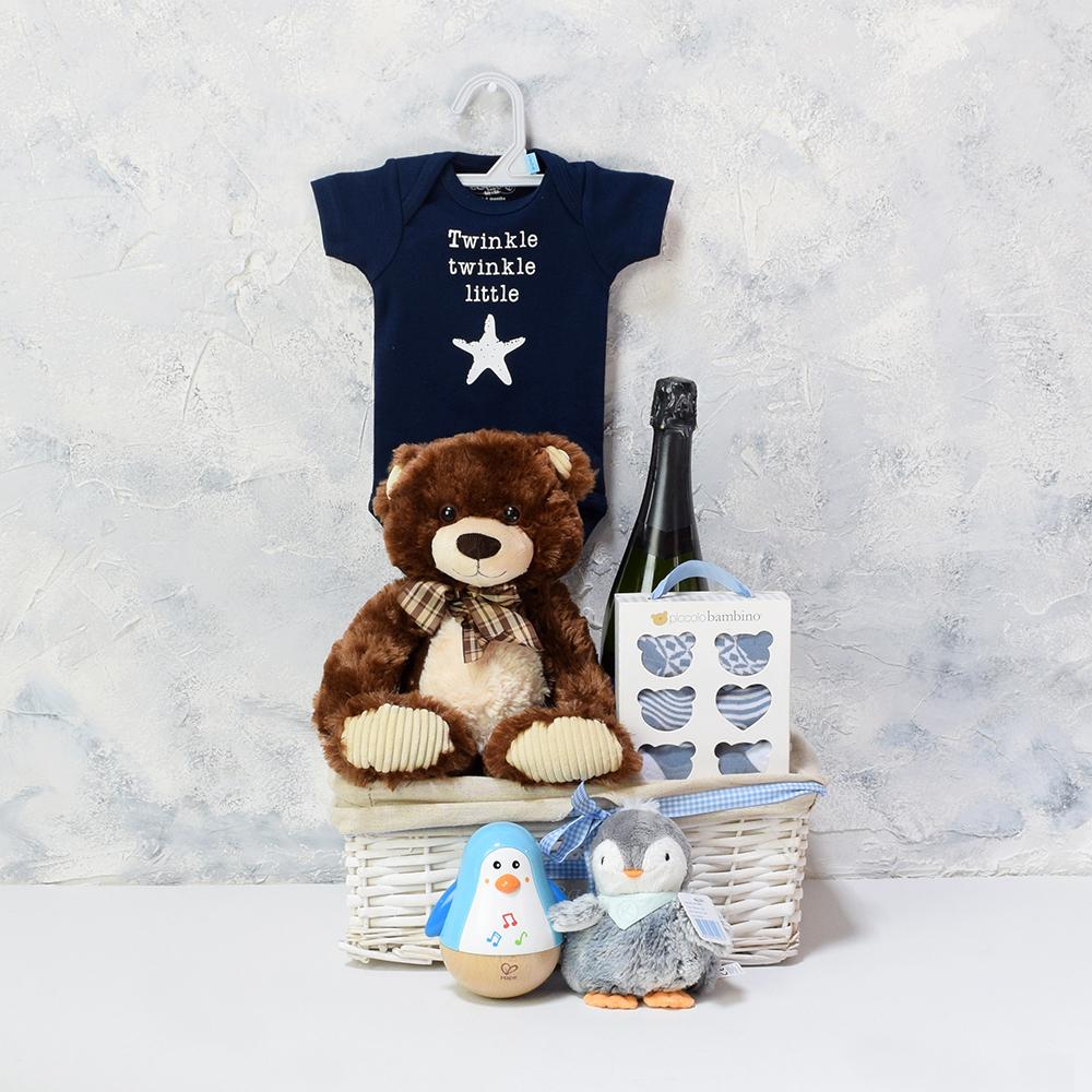 Baby Boy Celebration Basket
