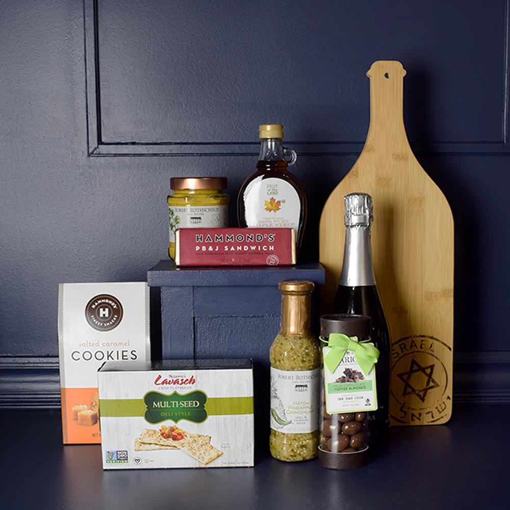Kosher Champagne & Snacks Gift Basket