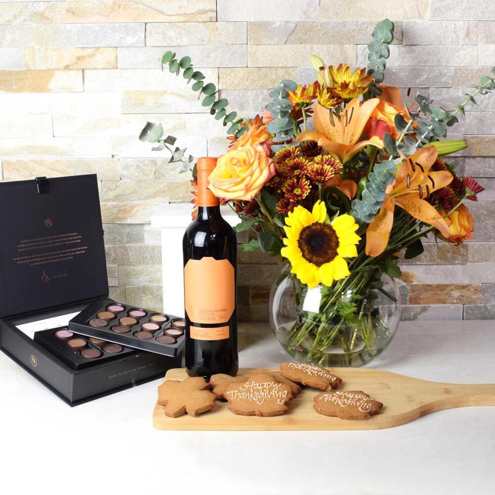 Thanksgiving Sweets & Wine Gift Set