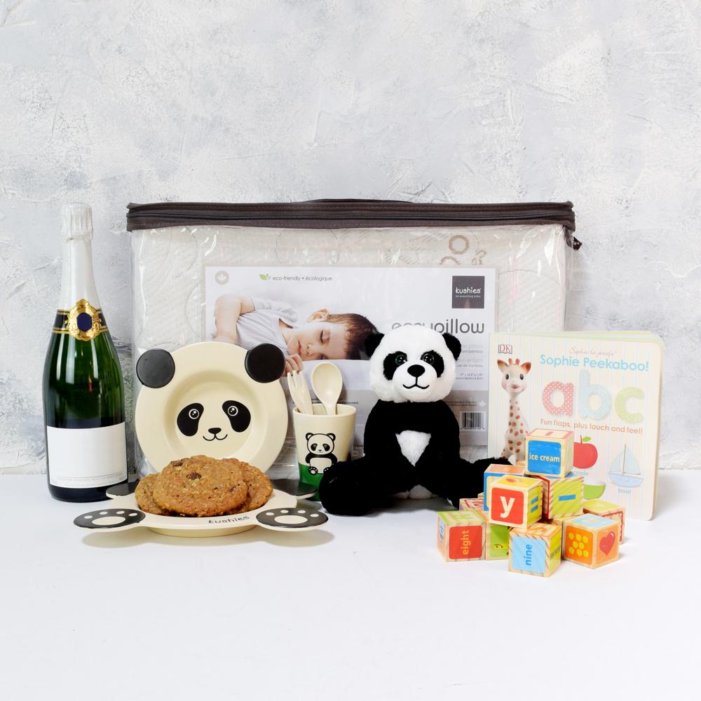 BABY'S TABLEWARE & PLAYSET WITH CHAMPAGNE