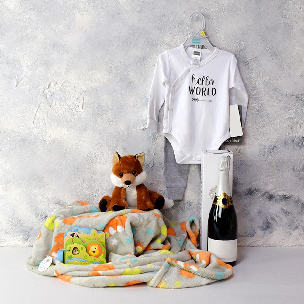 BABY PLAYTIME GIFT SET WITH CHAMPAGNE