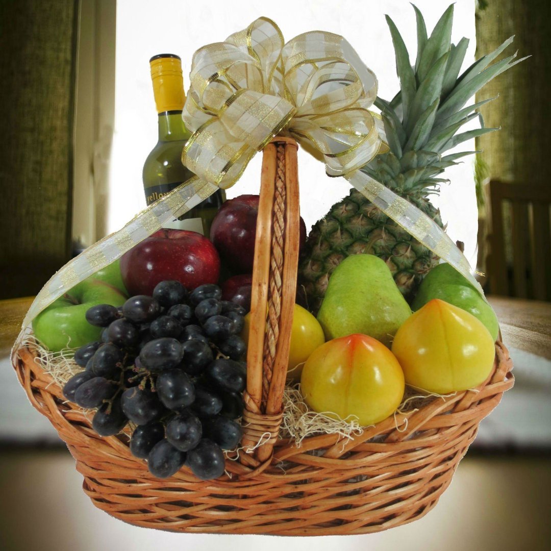Wine & Fruit Kosher Gift Basket