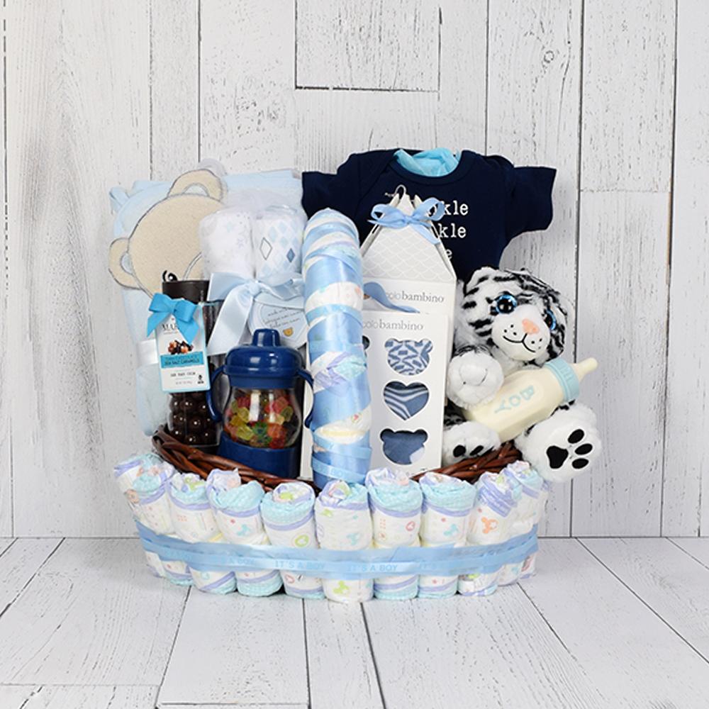 Baby Gift Baskets - Baby Boy Shower Basket