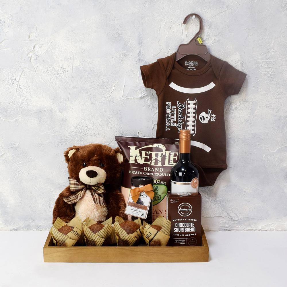 F For Football Gift Basket For Baby