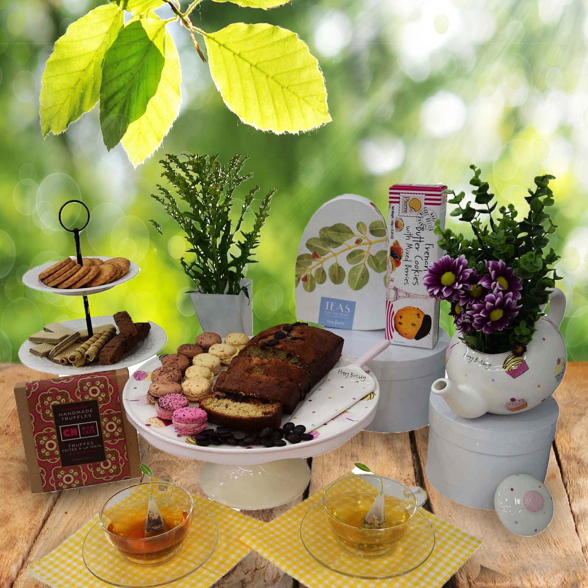 The Happy Birthday Sweets & Tea Platter
