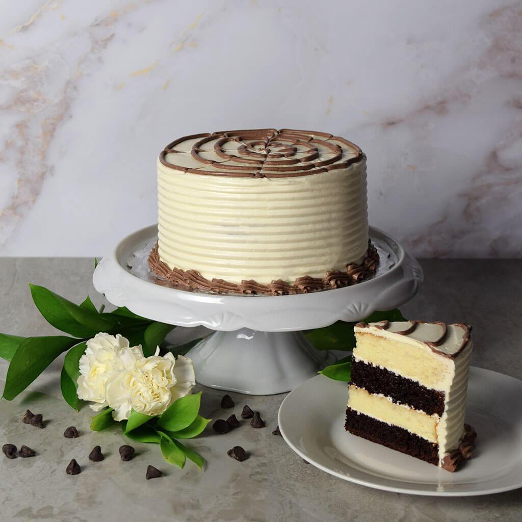 Black + White Layer Cake