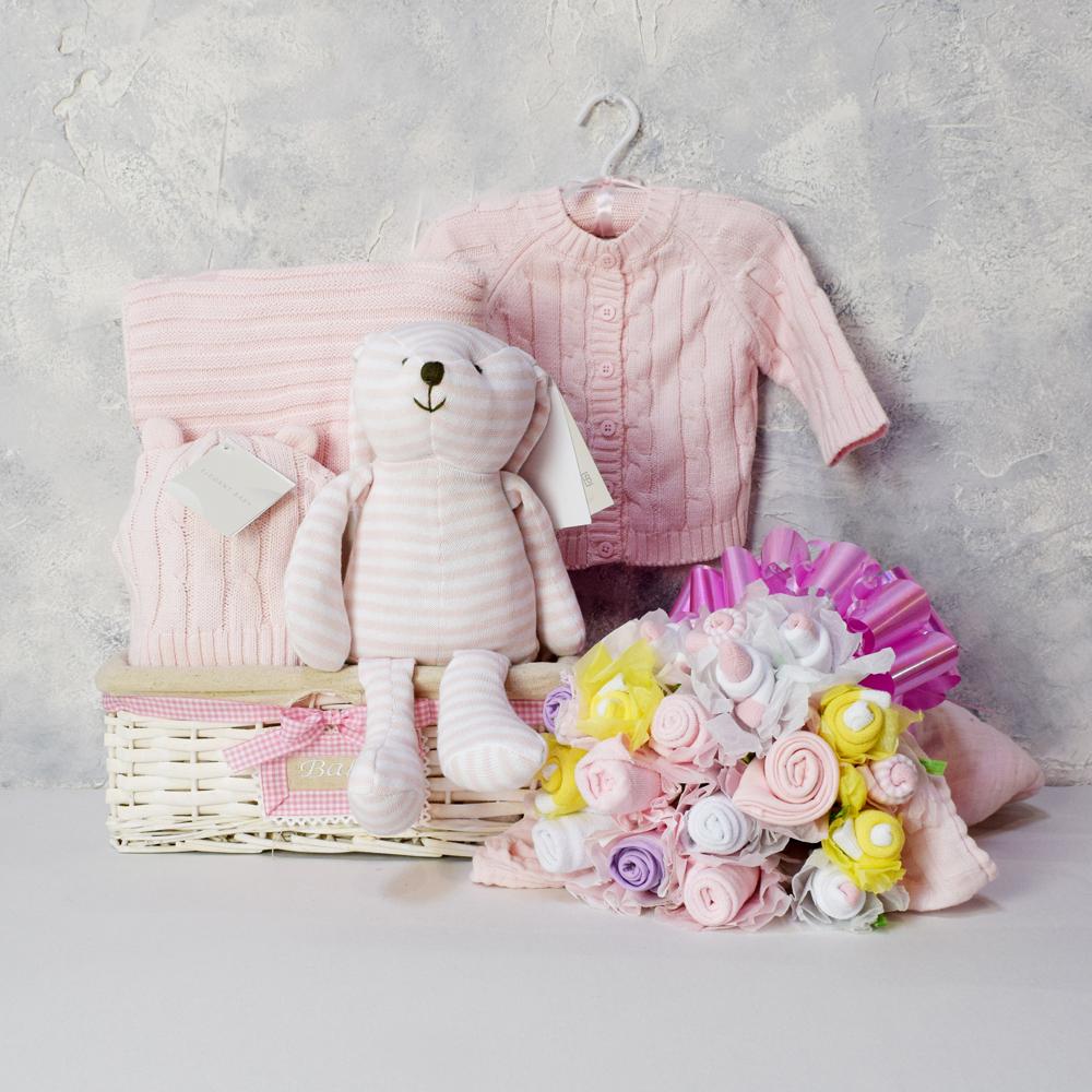ELEGANT BABY & FLORAL GIFT SET FOR HER