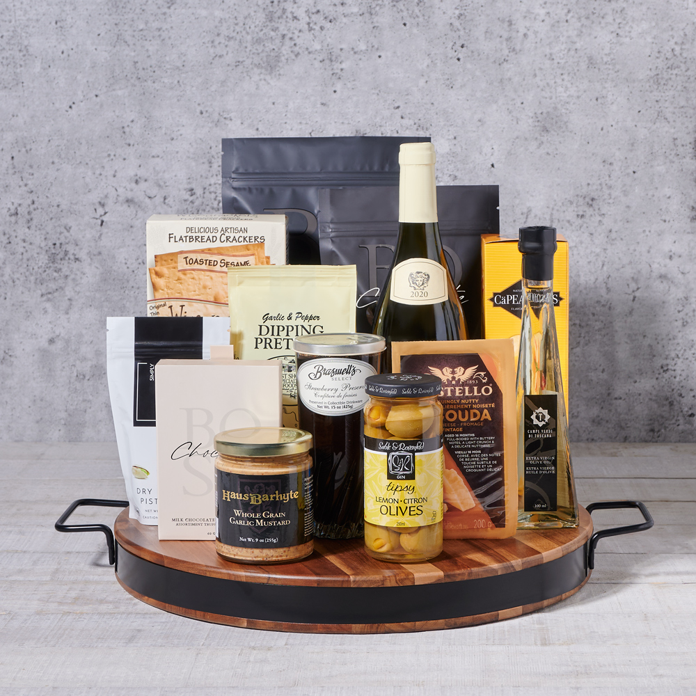Delectable Wine Gift Basket