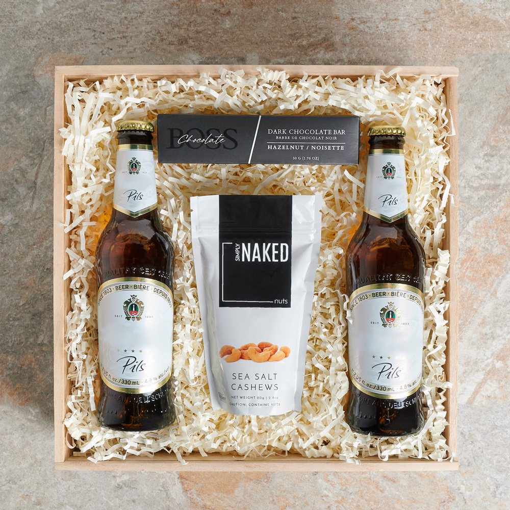 Kick Back Beer & Nuts Gift Box