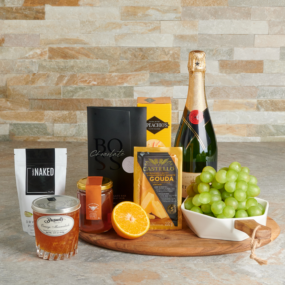 A Taste of Champagne & Cheese Gift