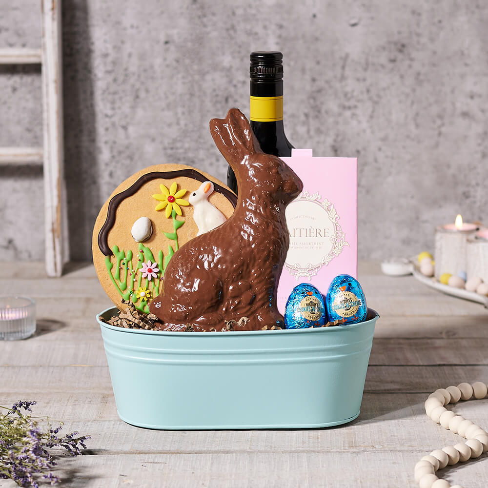 Easter Wine & Chocolate Basket