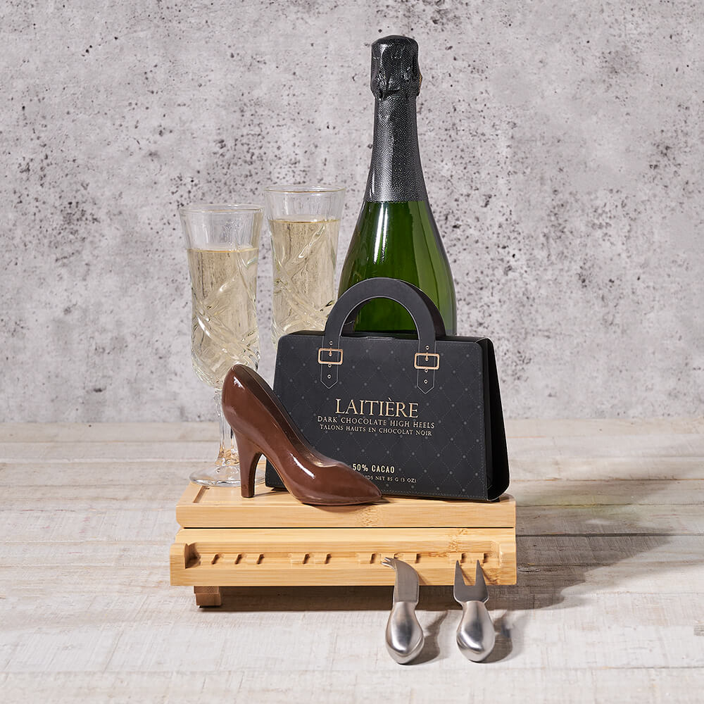Gourmet Champagne & Heel Gift Set