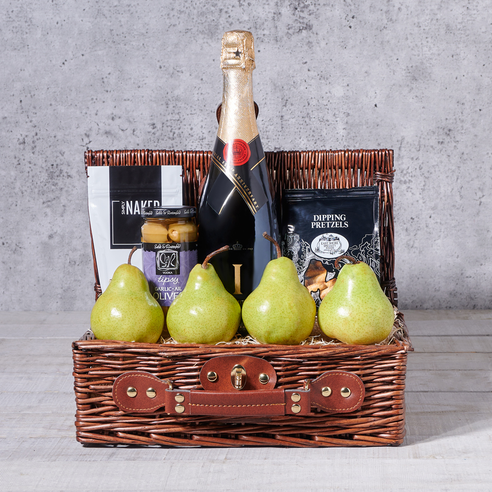 Hearty Gourmet & Champagne Gift Basket