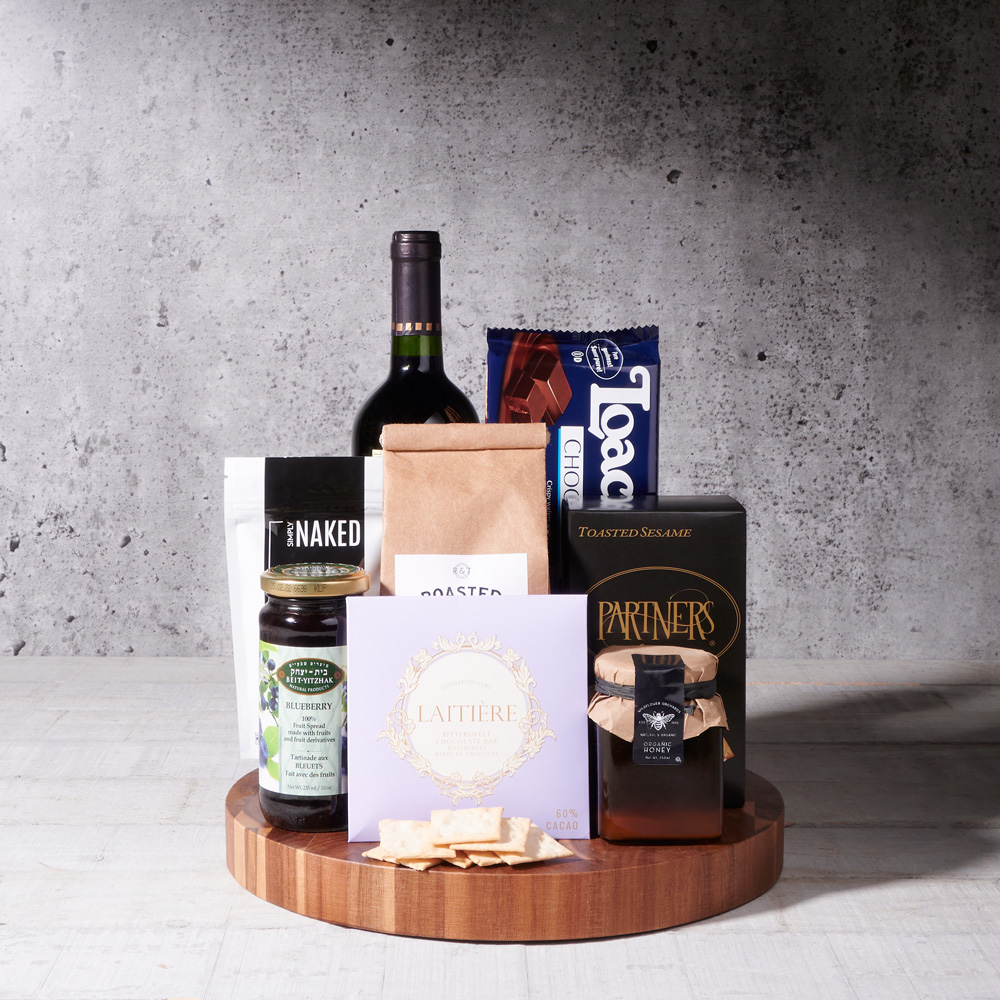 Sheffield Wine Gift Basket, kosher wine gift baskets, gourmet gifts, gifts, kosher