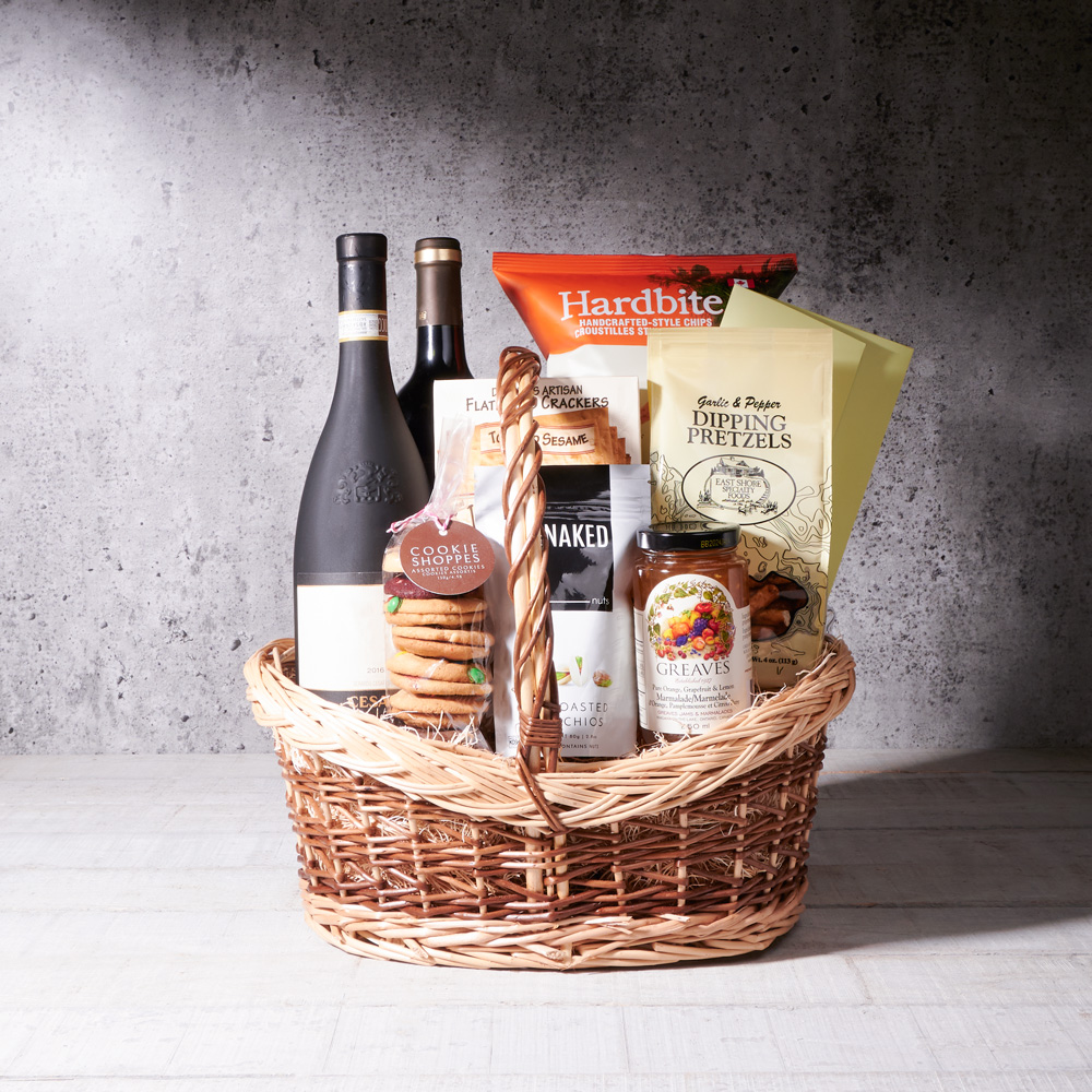 Simple Delights Gift Basket, wine gift baskets, gourmet gifts, gifts, wine