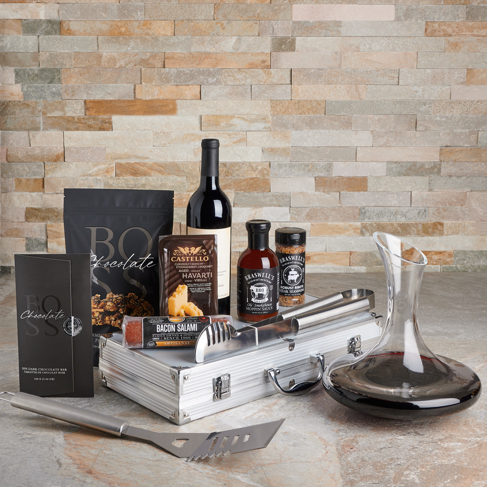 Smokin’ Grill Gift Set with Wine