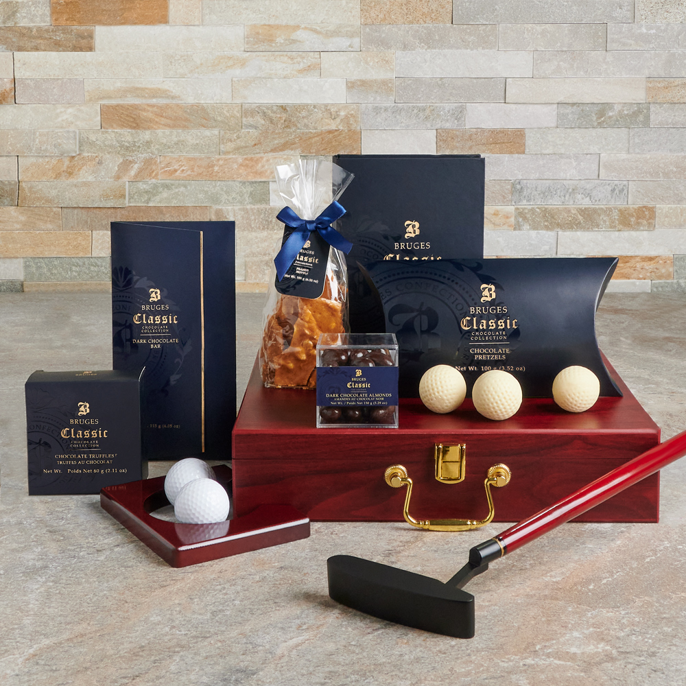 chocolates, Chocolate, gourmet, gourmet gifts, gift, Father's day Gift Set, golf, Set 24065-2021, golf gift delivery, delivery golf gift, chocolate gourmet gift usa, usa chocolate gourmet gift