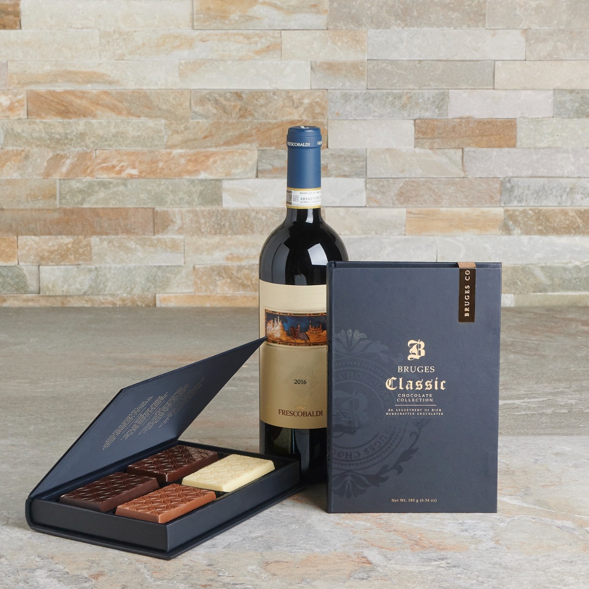 Chocolate is Love Wine Gift Set - wine gift baskets - US delivery