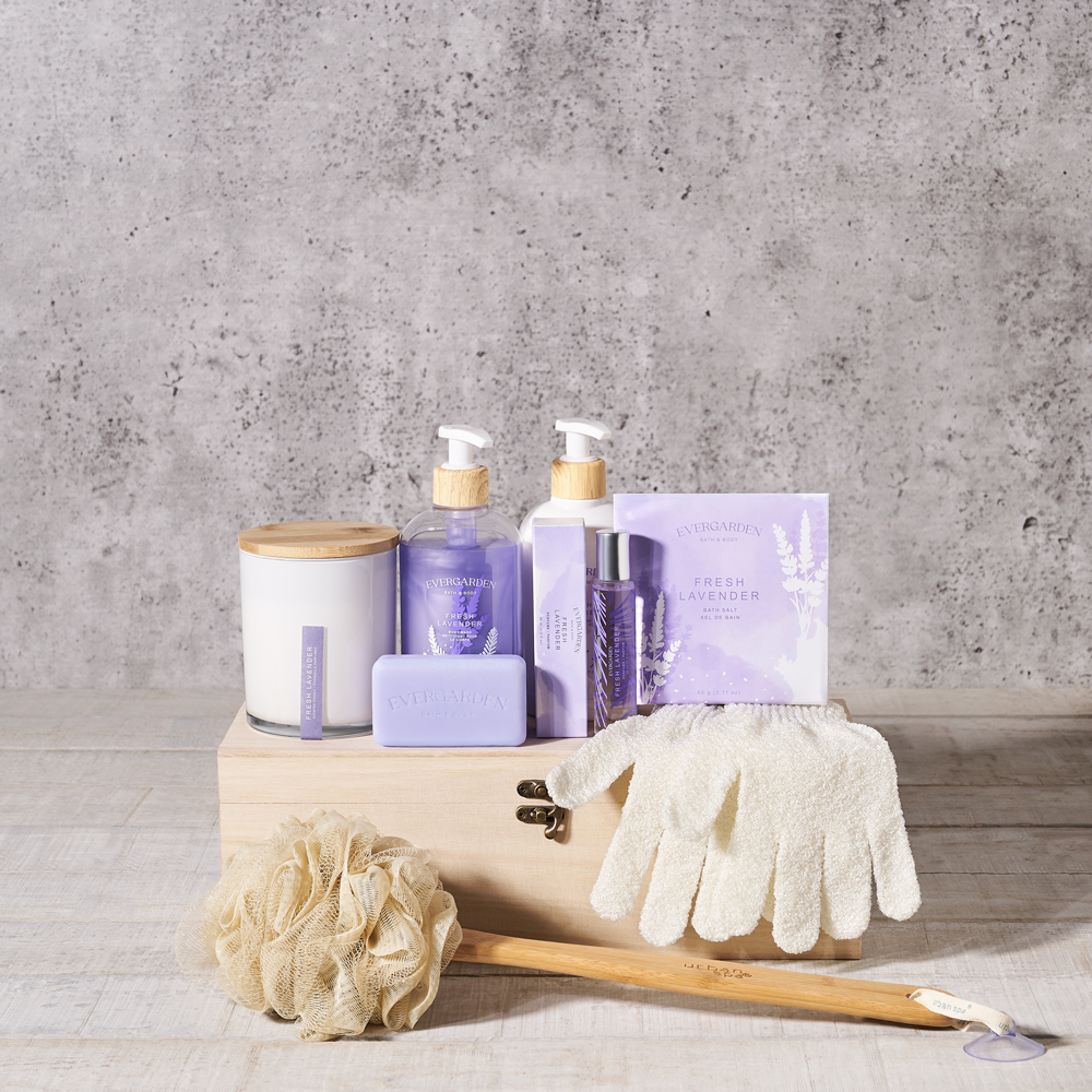 bath and body gift set, spa gift set, Mother's Day, bath salts, bath products, bath & body, bath, spa gift, Spa, lavender, spa gift set delivery, delivery spa gift set, bath and body lavender usa, usa bath and body lavender