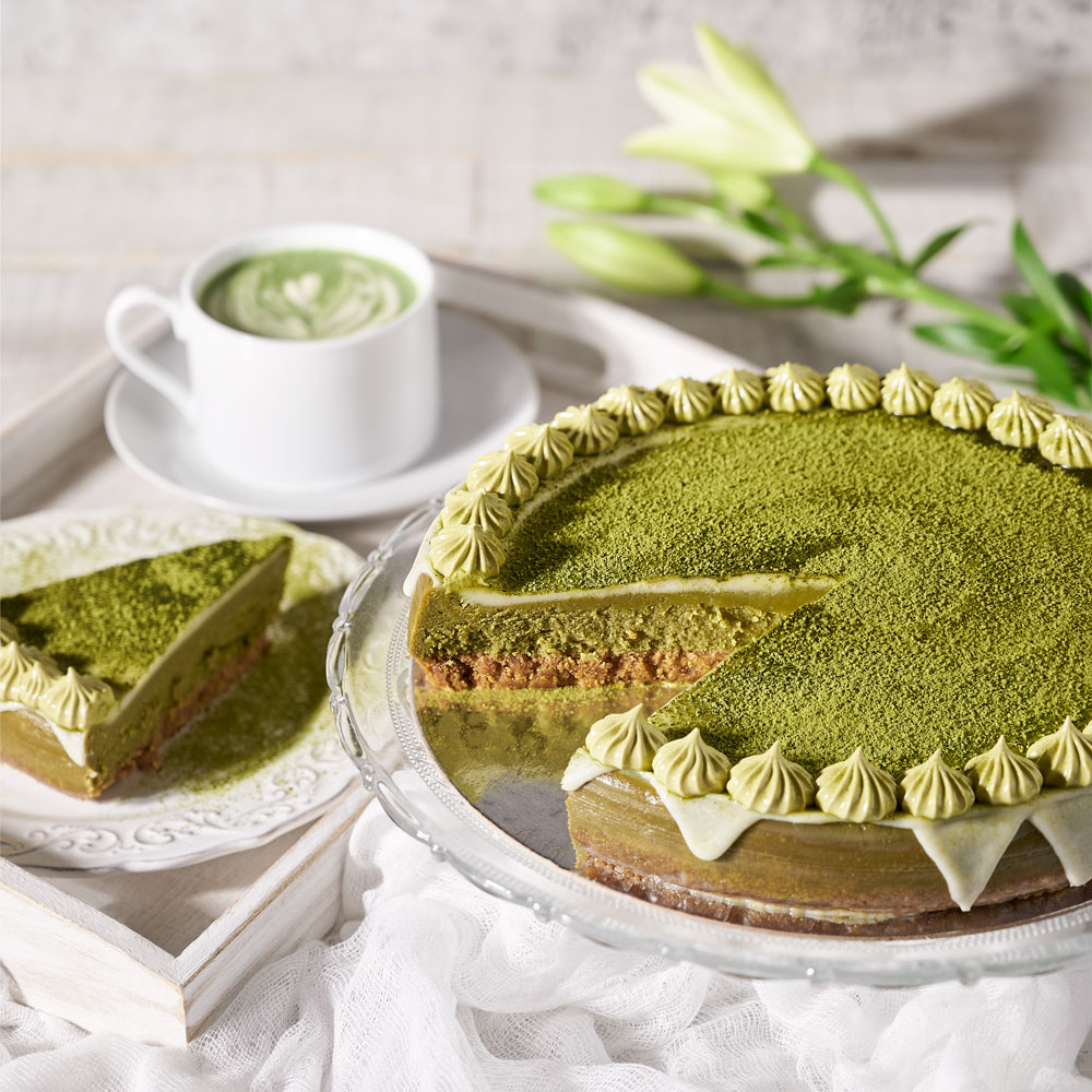 Large Matcha Cheesecake, Cheesecakes, Baked Goods, Gourmet Cheesecakes, USA Delivery