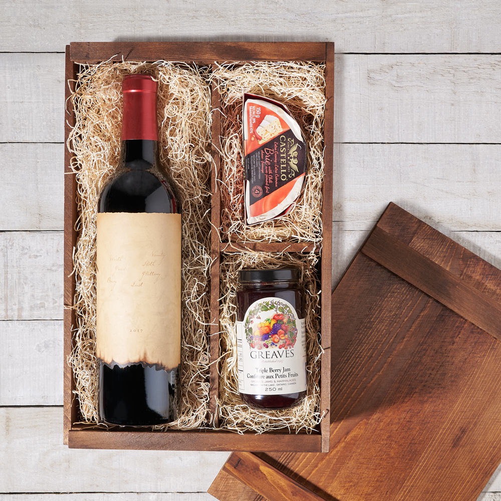 Provence Wine Gift Box, Wine Gift Baskets, Wine Gift Grate, USA Delivery