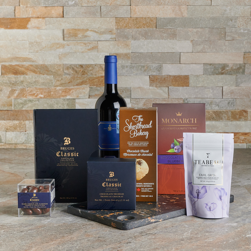 Chocolate Lover’s Delight Gift Set with Wine