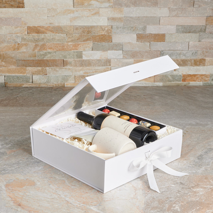 Classy Wine & Tea Gift Box – wine gift baskets – US delivery