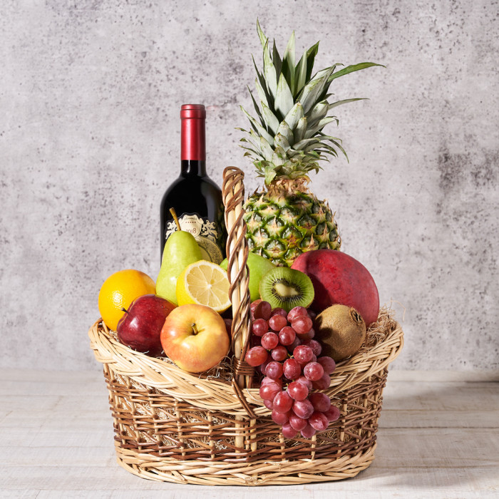 Orchard Delight Fruit and Gourmet Gift Basket - Flower and Gift Delivery in  USA