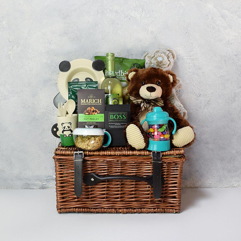 Bear Necessities Baby Gift Basket HAZELTON'S USA