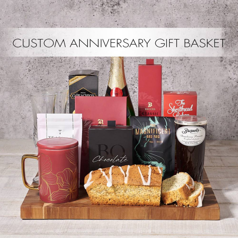 Custom Anniversary Gift Baskets HAZELTON'S USA