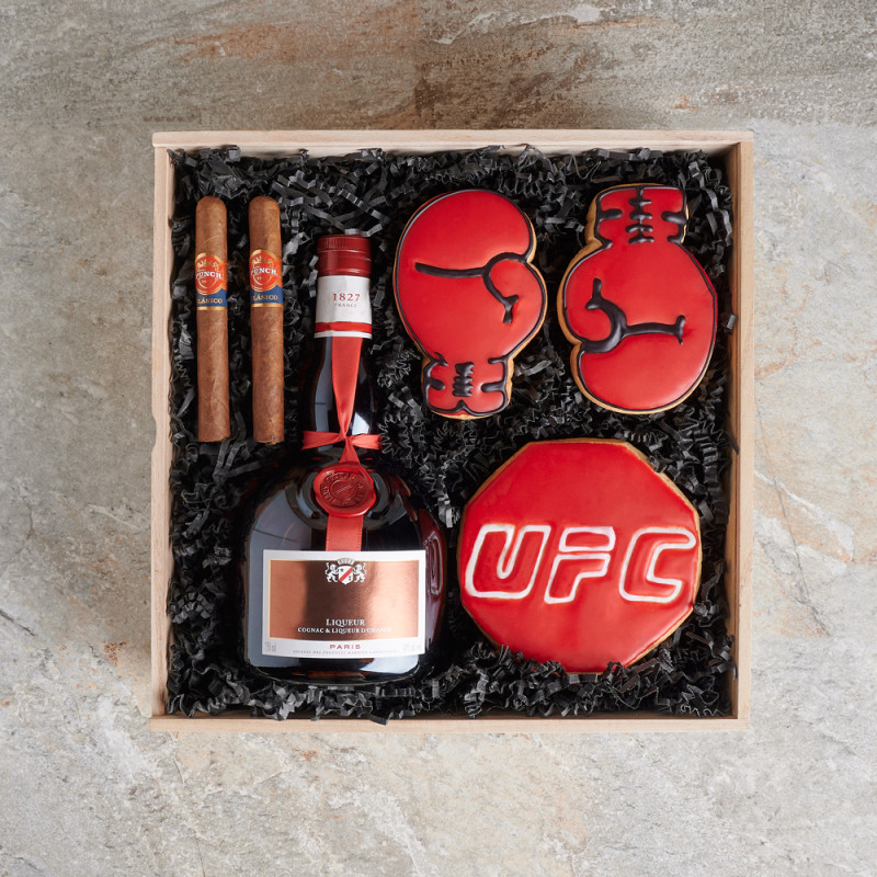 Boxing Enthusiast Gift Box Liquor gift baskets US delivery