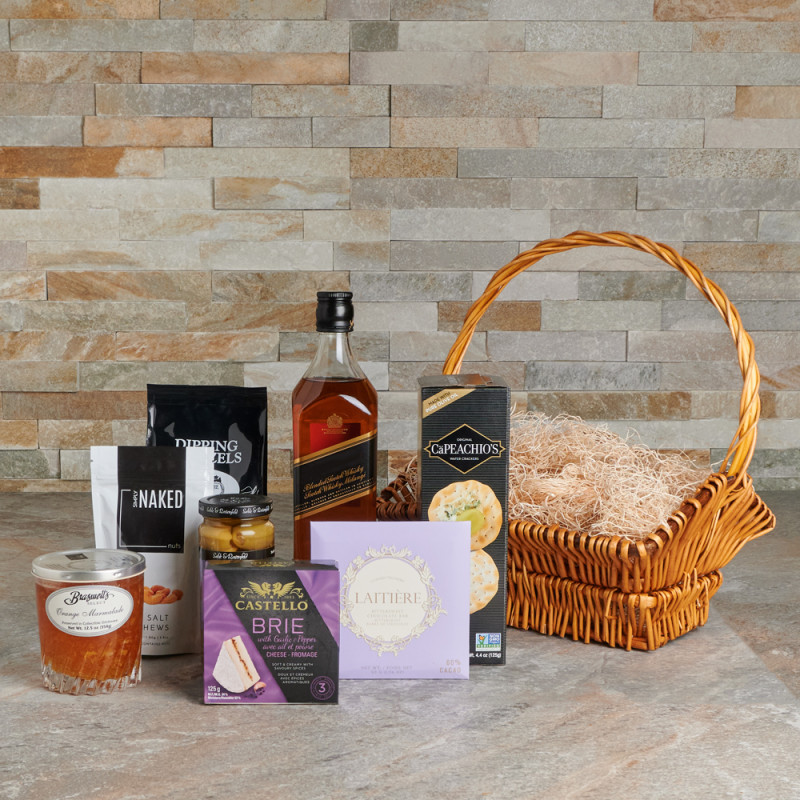 Classic Savoury Liquor Gift Basket Liquor gift baskets Canada