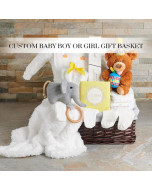 Custom Baby Boy Or Girl Gift Basket
