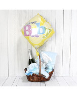 Celebrate A Baby Boy Gift Basket
