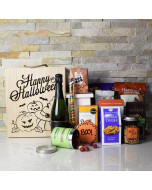 Halloween Spooktacular Gift Crate With Champagne