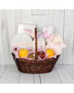 Fresh & Pink Baby Gift Basket