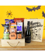 Boo! Halloween Gift Crate With Champagne