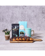 Coffee & Macaroons Brunch Gift Set, gift baskets, gourmet gifts, gifts, mother's day, mother's day gift