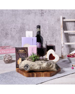 Wine & Cheese for 2 Gift Basket, wine gift, mother's day gift, gourmet gift