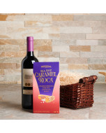 Chocolate & Wine Kosher Gift Basket, Chocolate Gift Baskets, Gourmet Gift Baskets, Kosher Gift Baskets, USA Delivery