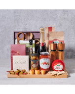 Italian Flavours Gift Set With Champagne, gourmet gift, gourmet, champagne gift, champagne, sparkling wine, sparkling wine gift, pasta gift, pasta, cheeseboard gift, cheeseboard