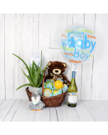 New Beginnings Baby Gift Set with Wine