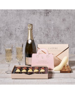 Champagne & Truffle Love Letter Gift, champagne gift, champagne, sparkling wine gift, sparkling wine, chocolate gift, chocolate, gourmet gift, gourmet