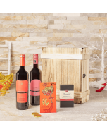 Chinese New Year Celebration Wine Set, wine gift, wine, chinese new year gift, chinese new year, lunar new year gift, lunar new year, chocolate gift, chocolate, USA delivery