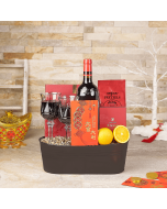 Chinese New Year Wine & Fruit Gift, chinese new year gift, chinese new year, wine gift, wine, lunar new year gift, lunar new year, USA delivery