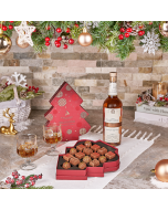 Christmas Spirits & Truffle Gift, christmas gift, christmas, liquor gift, liquor, chocolate gift, chocolate, Canada delivery
