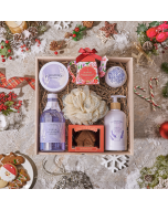 Christmas Tea & Bath Gift Box, christmas gift, christmas, chocolate gift, chocolate, tea gift, tea, spa gift, spa, USA delivery