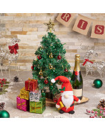 Christmas Tree & Champagne Gift, christmas gift, christmas, holiday gift, holiday, champagne gift, champagne, sparkling wine gift, sparkling wine