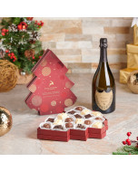Christmas Champagne & Chocolate Gift Basket